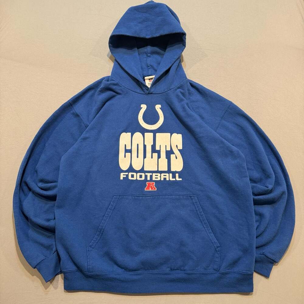 2011 NFL Team Apparel Indianapolis Colts Football Blue Pullover Hoodie Medium